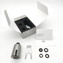 Sleek silver touchless kitchen faucet sensor usb charging adapter