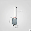 Sleek smoked glass led chandelier living room pendant light
