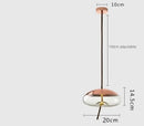 Sleek smoked glass led chandelier living room pendant light