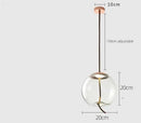 Sleek smoked glass led chandelier living room pendant light