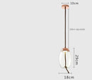 Sleek smoked glass led chandelier living room pendant light