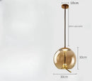 Sleek smoked glass led chandelier living room pendant light