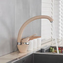 DecorBites™ Black Single Handle Kitchen Faucet - Hot and Cold Water Mixer