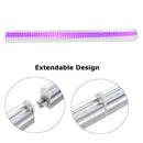 Sleek white led uv glow black light bar party room decor