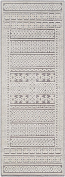 Bahar Cream & Gray Washable Area Rug - Clearance