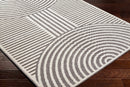 Deron Gray Rainbow Washable Rug