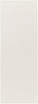 Fadey White 3D Washable Rug