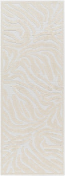 Keto Cream Zebra Print Area Rug - Clearance