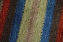 Small 1.5x2 Red, Blue and Green Wool Hand Knotted traditional Persian Vintage Antique Southwestern Gabbeh Rug| TRDCP307152