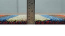 Small 1.5x2 Red, Blue and Green Wool Hand Knotted traditional Persian Vintage Antique Southwestern Gabbeh Rug| TRDCP307152