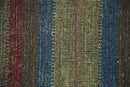 Small 1.5x2 Red, Blue and Green Wool Hand Knotted traditional Persian Vintage Antique Southwestern Gabbeh Rug| TRDCP307152