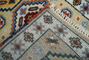 Small 2x3 Gray and Camel Wool Hand Knotted traditional Persian Vintage Antique Southwestern Kazak | TRDCP28123