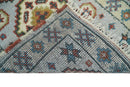 Small 2x3 Gray and Camel Wool Hand Knotted traditional Persian Vintage Antique Southwestern Kazak | TRDCP28123