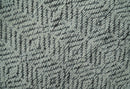 Small 2x3 Hand Knotted Ivory and Charcoal Tribal Design Wool Rug