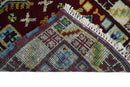 Small 2x3 Red and Beige Wool Hand Knotted traditional Persian Vintage Antique Southwestern Kazak | TRDCP20223