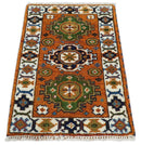 Small 2x3 Red and Ivory Wool Hand Knotted traditional Persian Vintage Antique Southwestern Kazak | TRDCP18323
