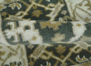 Small Entryway 2x3 Gray, Ivory and Beige Hand Knotted Oriental Oushak  Wool Area Rug