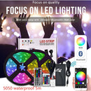 Smart LED Strip Light - WiFi & Bluetooth Control, 5050 RGB