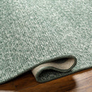 Alyra Green Solid Area Rug