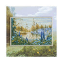 Smoky Lilac Fog Lupin Lake Counted Cross Stitch Kit by RTO M865