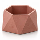 Hexagon-Shaped Plant Holder | 4" x 3.75" x 2" | Color Crete Creations