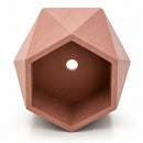 Hexagon-Shaped Plant Holder | 4" x 3.75" x 2" | Color Crete Creations