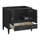 James Martin Myrrin 36" Single Bathroom Vanity, Carbon Oak
