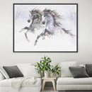Snow Horses II Canvas