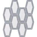 Snow White, Allure Multi Finish Lincoln Marble Mosaics 10 1/4x12 13/16