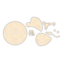 Unfinished Wood Snowman Hi Door Sign Kit | Wood Craft Cutouts | 1/4" Thick |
