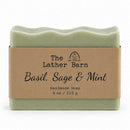 Handmade Soap | Basil, Sage & Mint | 4 oz | The Lather Barn