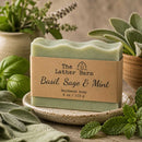 Handmade Soap | Basil, Sage & Mint | 4 oz | The Lather Barn