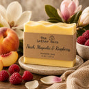Handmade Soap | Peach, Magnolia & Raspberry | 4 oz | The Lather Barn