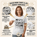 Soccer Mama Graphic T-Shirt 100% Ring Spun Cotton Women's Casual Tee