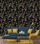 Soft and Gentle Dark Garden Flowers Wallpaper