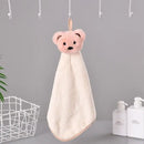 Soft cartoon bear microfiber hand towel 4 pack kitchen & bathroom