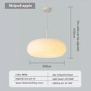 Soft cream apple paper pendant light bedroom cloud lantern