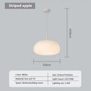 Soft cream apple paper pendant light bedroom cloud lantern