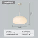 Soft cream apple paper pendant light bedroom cloud lantern