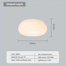 Soft cream apple paper pendant light bedroom cloud lantern