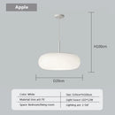 Soft cream apple paper pendant light bedroom cloud lantern