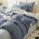 Soft cream cotton bedding set bedroom duvet with pillowcases
