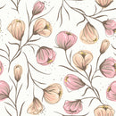 Soft Floral Pattern Wallpaper