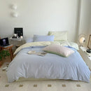 Soft lavender cotton queen bedding set bedroom satin finish duvet cover