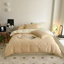 Soft lavender cotton queen bedding set bedroom satin finish duvet cover