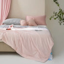 DecorBites™ Cooling Quilt: Soft, Comfortable Queen Blanket for Summer Heat, Unique Cold Fiber Technology