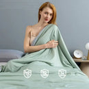 DecorBites™ Cooling Quilt: Soft, Comfortable Queen Blanket for Summer Heat, Unique Cold Fiber Technology