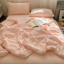 DecorBites™ Cooling Wrinkled Yarn Summer Blanket - Breathable & Thin Comforter