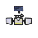 Solar Lamp Outdoor Flood Light with Motion Sensor, 3 Heads, IP65 Waterproof