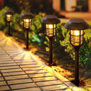 Solar LED Light for Garden with Modern Stripe Design for Outdoors